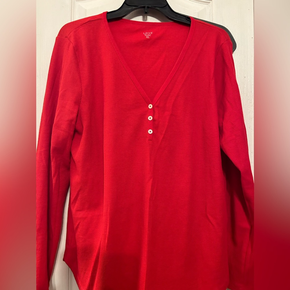 Red thermal shirt